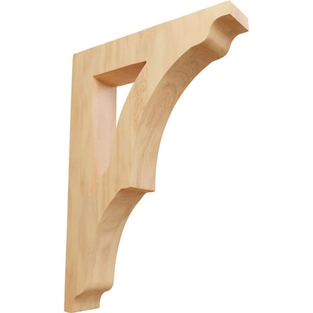 Ekena Millwork 1 3/4"W x 8 1/2"D x 12"H Large Avila Wood Bracket, Red Oak BKTW01X08X12AVRO
